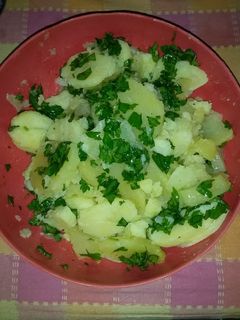 Foto di Insalata di patate con emulsione di prezzemolo
