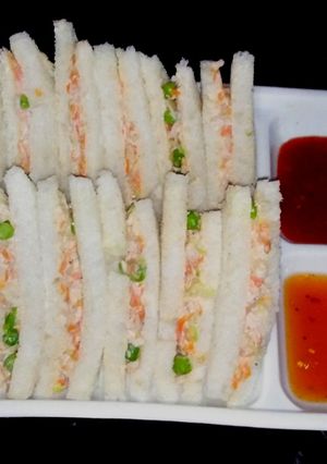 A picture of Oil free healthy sandwiches #cookpadramadan.
