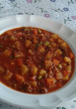 Una foto de Picadillo de carne molida "estilo enojona" 😈
