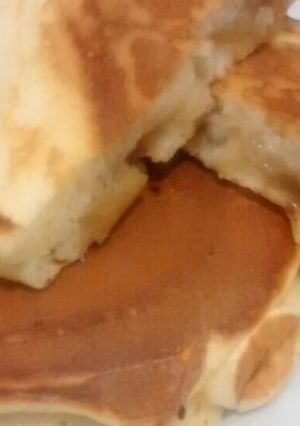 Una foto de Panqueques americanos rellenos con manzana