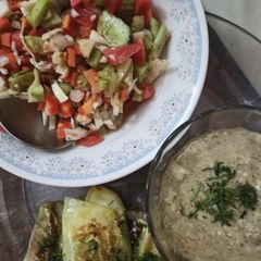 A picture of Crunchy Cabbage wraps😋.