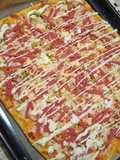 بيتزا كاري بالدقيق والفرينة 🍕