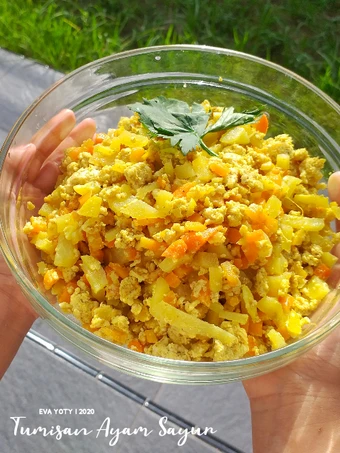 Langkah Mudah untuk Membikin Resep Tumisan Ayam Sayur (buat isi bakpao, lumpia atau lainnya) yang Enak Banget Anti Ribet, Lezat