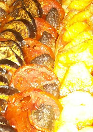 صورة لوصفة صينية الخضار بلكفتة