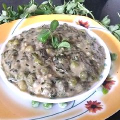 Methi matar malai A picture of Methi matar malai.