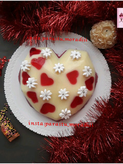 عکسی از دستور ژله قلبی مخصوص ولنتاین
