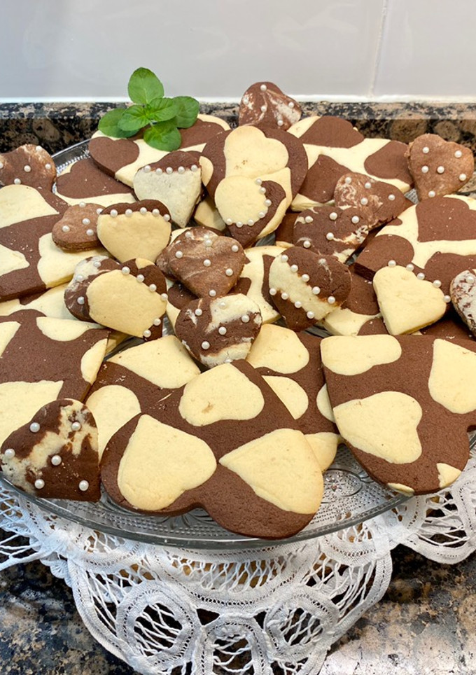Una foto de Galletas “corazón “ de mantequilla