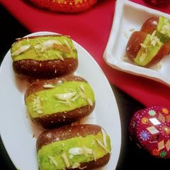 A picture of Gulab jamun delights.