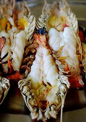 รูปของ กุ้งแม่น้ำย่างกระทะ
