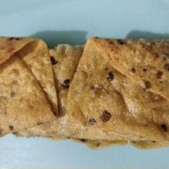 A picture of Papad roll.