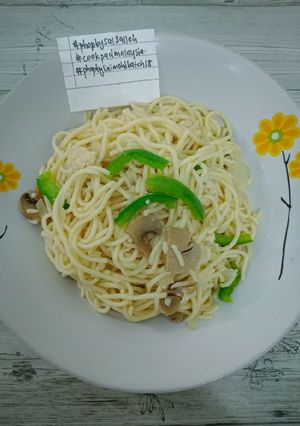 Gambar Spagetti Goreng ala-ala Olio Aglio #phopbylinimohd #batch18