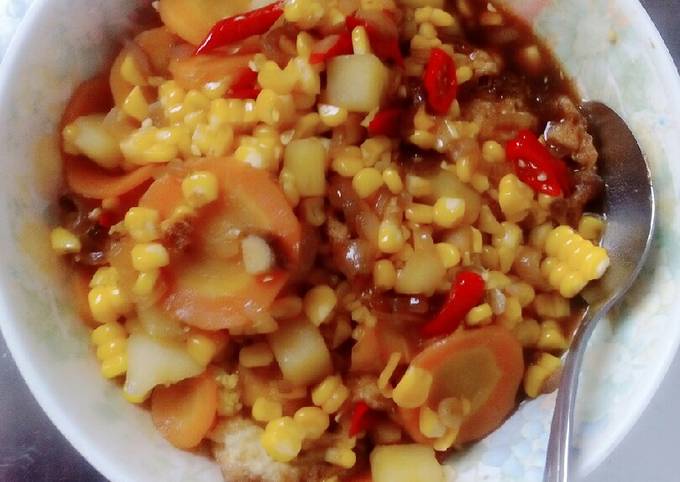 Resep: Masak Telur Jagung Wortel Kentang Enakkkk Ekonomis