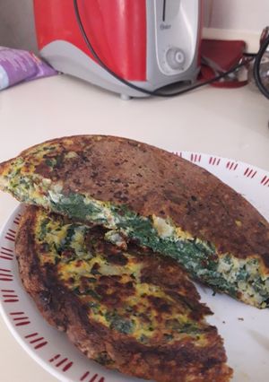 Una foto de Tortilla de acelga y zanahoria