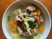 Gambar sup daging sapi tanpa rempah