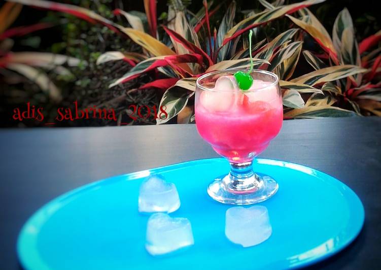 Resep Es sirup semangka 🍉 #kamismanis yang Sempurna