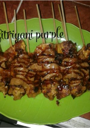 Foto resep Sate ayam teflon simple