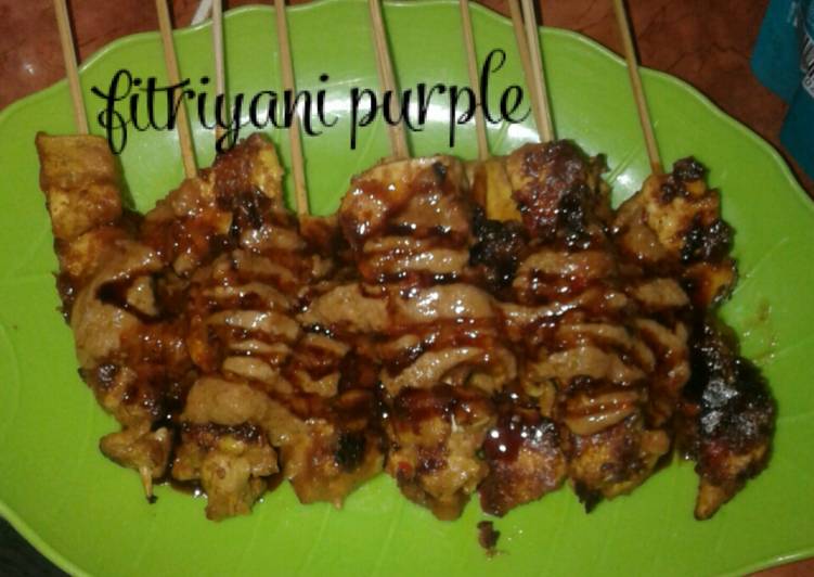 Resep Sate ayam teflon simple | Langkah Membuat Sate ayam teflon simple Yang Menggugah Selera