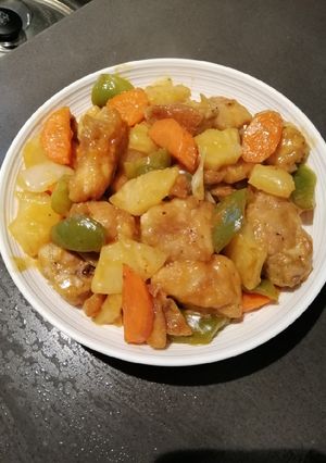 A picture of Chicken with Pineapple.