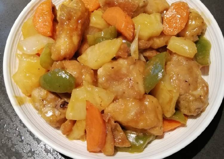 Recipe of Quick Chicken with Pineapple