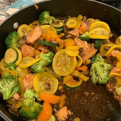 A picture of My go-to stir fry.