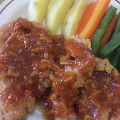 Crispy chicken steak home made 🧡 রেসিপির প্রধান ছবি