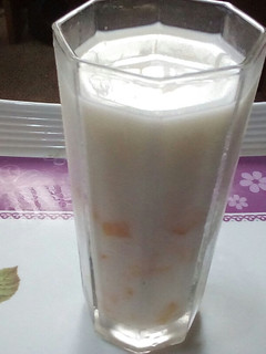 A picture of Mango milk shake.