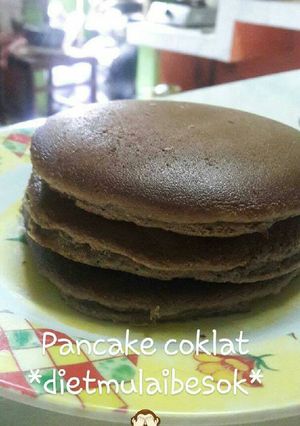 Foto resep Simple pancake coklat
