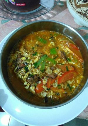 Foto resep Mie kuah sarden spesial