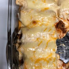 A picture of Easy made enchiladas.