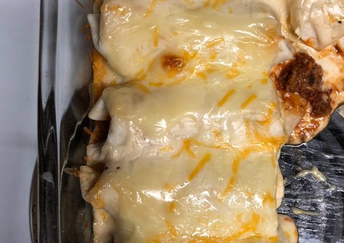 Easy made enchiladas