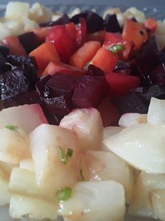 Una foto de Ensalada tibia de Vegetales!!! 🥗🥙🥗🥙