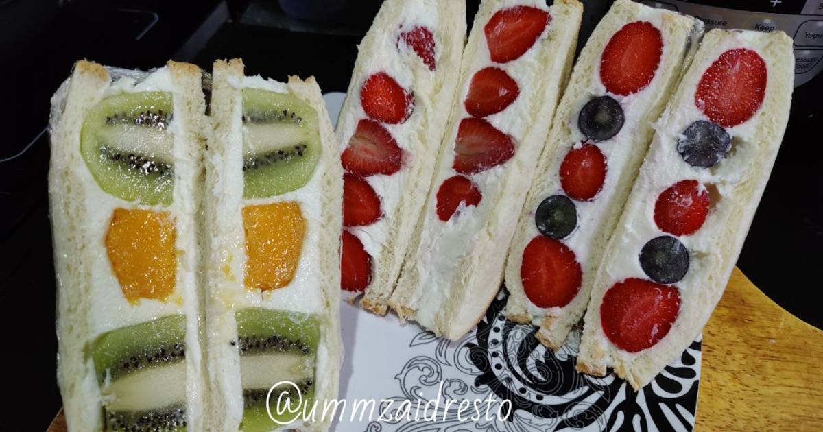 25 resep fruit sando anggur enak dan mudah Cookpad