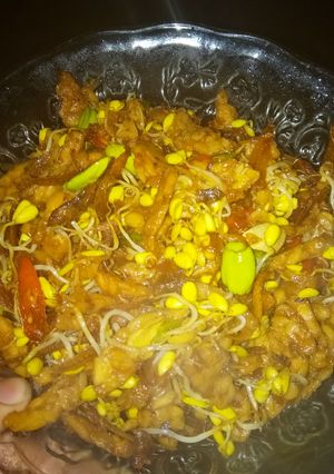 Foto resep Oseng jonggrong tempe ikan asin pete