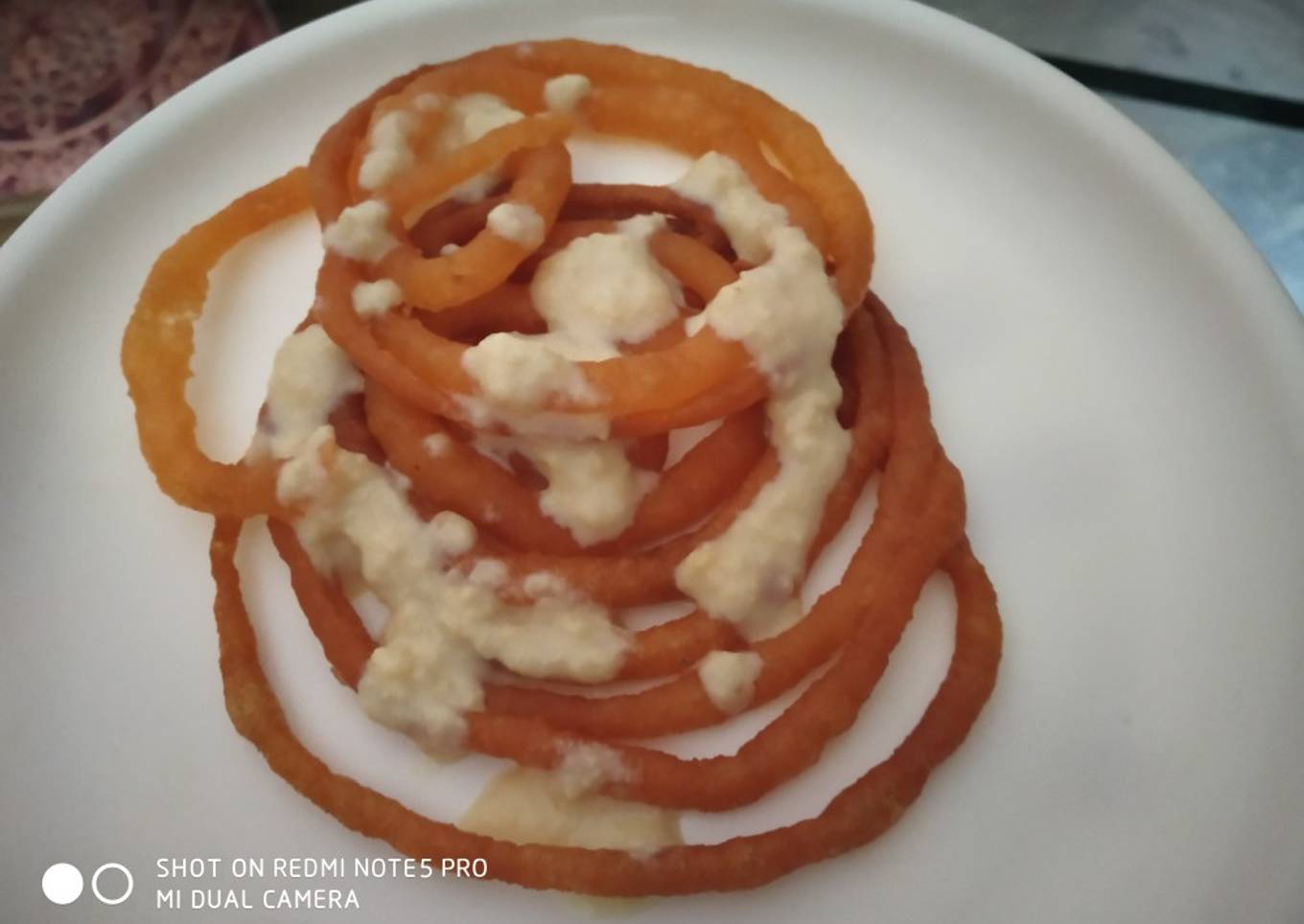 Jalebi with Rabri