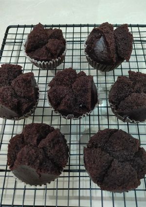 Foto resep Bolu kukus coklat tanpa telur pasti mekar
