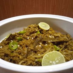 A picture of Hari mirch Qeema.