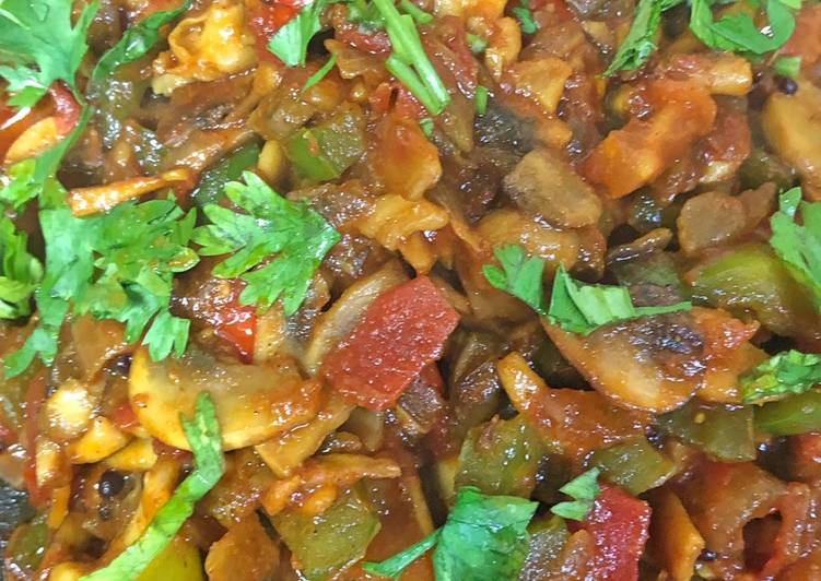 Dry Mushroom capsicum veg