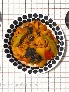 紅醬雞肉義大利麵 的食譜成品照片