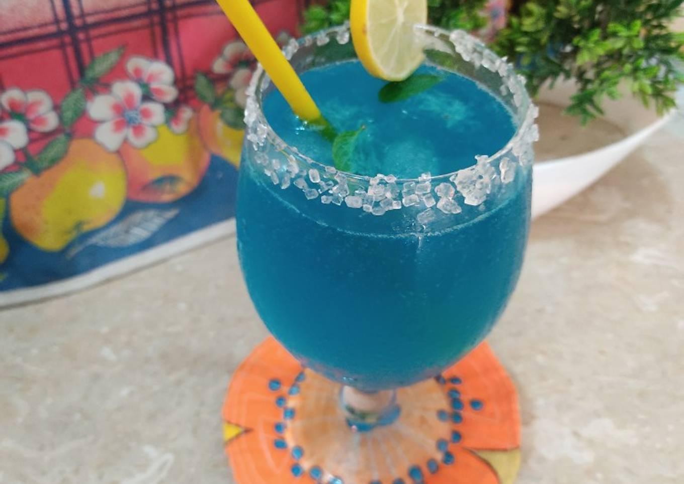 Blue moon drink 🥂🍷🍹🍸🇺🇸