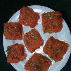 A picture of Papaya Burfi.