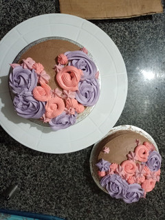 A picture of Three colour Chocolate cake.