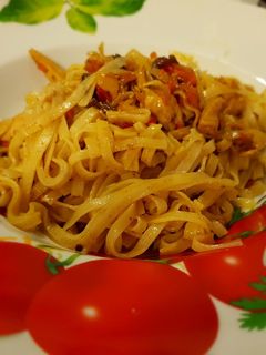 Csirkés kínai tészta recept fotója