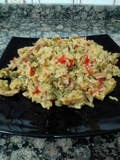 Una foto de Arroz oriental a mi manera