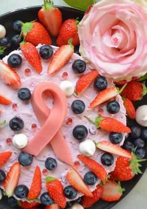 Une photo de 🎀Cheesecake Octobre Rose🎀