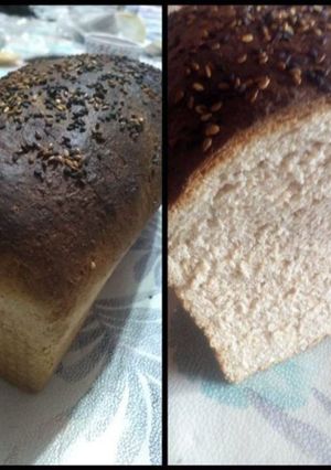 Una foto de Receta: Pan Lactal Integral