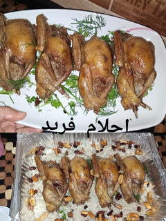 صورة لوصفة حمام محشي رز بالخلطه