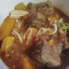 A picture of Instant Pot Chinese Beef soup.