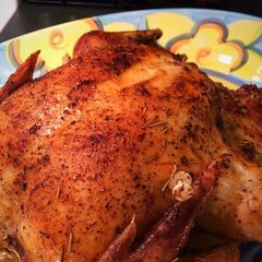 A picture of Crispy Roasted Chicken.