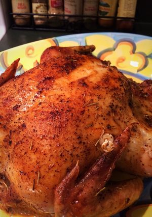 A picture of Crispy Roasted Chicken.