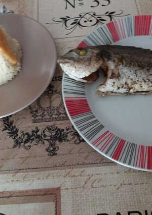 Φωτογραφία της συνταγής Πέστροφα αλανιάρα με ρύζι μπονέτ με σος ψαριού
